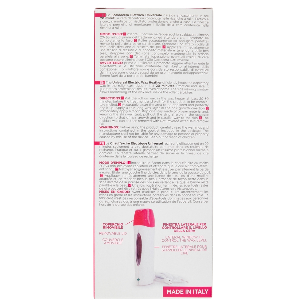 Naturaverde Pro Scaldacera Elettrico Universale per Ricariche a Rullo